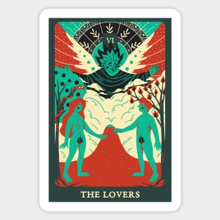 Tarot Card - The Lovers Sticker